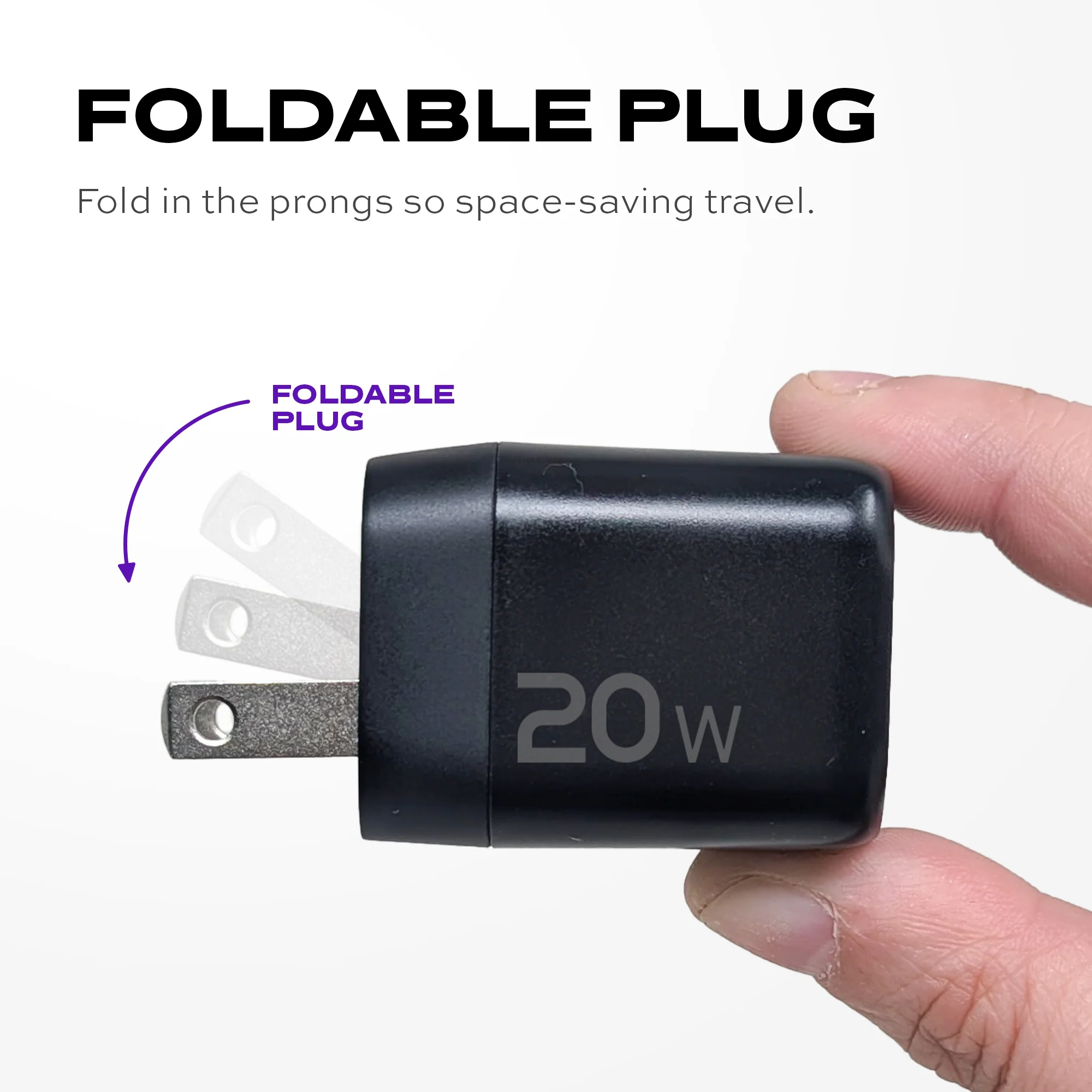20W GaN Power Adapter | 2 Ports Wall Charger | Universal & Compact - Image 2