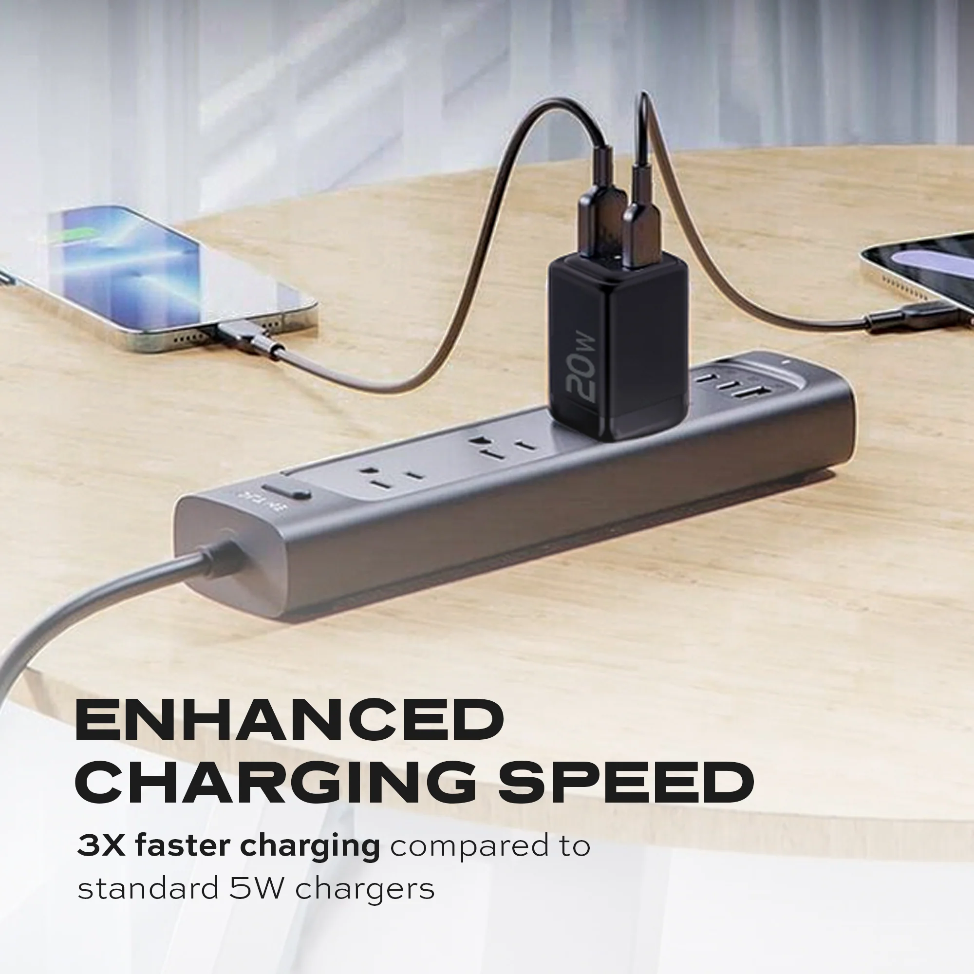 20W GaN Power Adapter | 2 Ports Wall Charger | Universal & Compact - Image 5