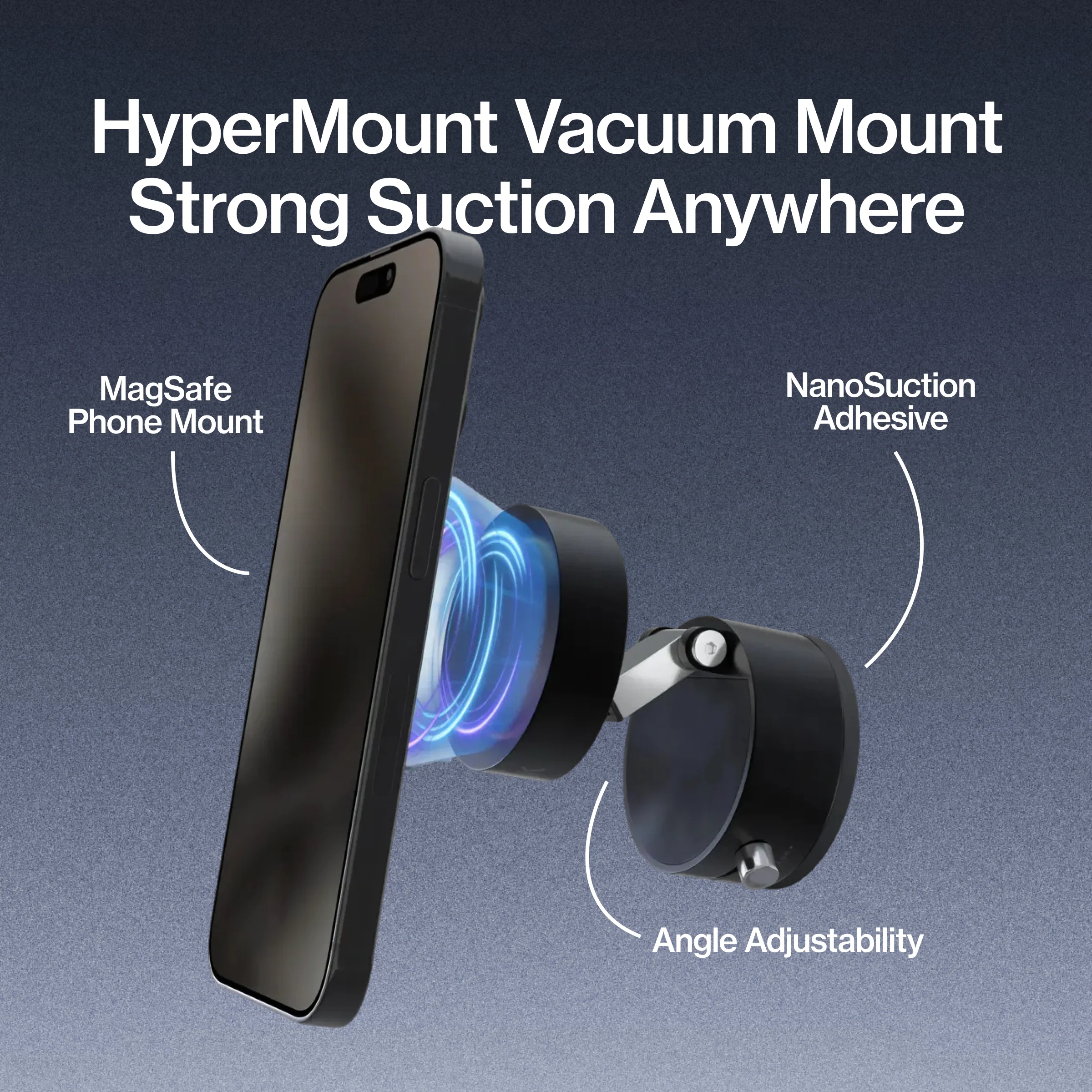 HyperMount | Vacuum Car Mount | Compatible with All Smart Phones | UP | Gen 2 - Image 3