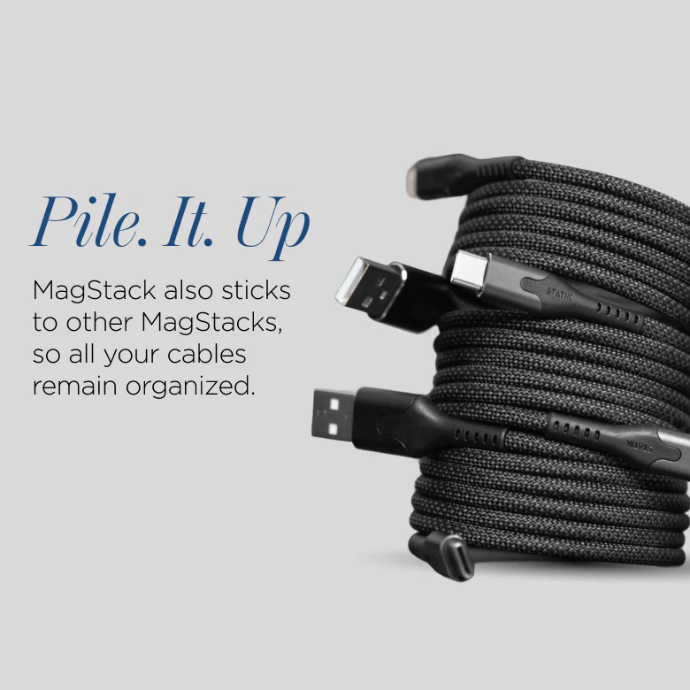 MagStack® | Tangle-Free Magnetic Nylon | Charge & Data Cable LP3 - Image 5