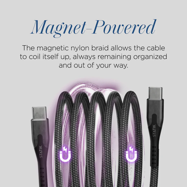 MagStack® | Tangle-Free Magnetic Nylon | Charge & Data Cable LP3 - Image 7
