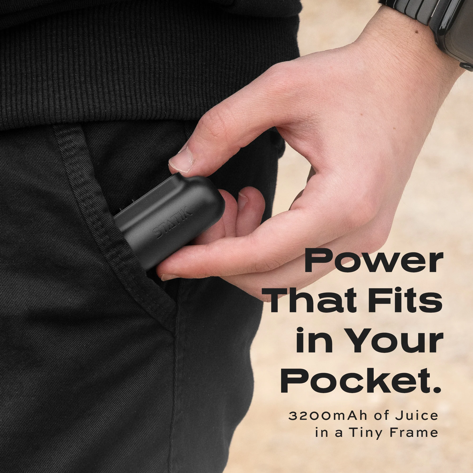Snap-N-Charge | Ultra Portable & Travel-Ready Magnetic Charger | Universal 3200 mAh Power Bank | USB-C, Lightning & Micro-USB / PMX - Image 3