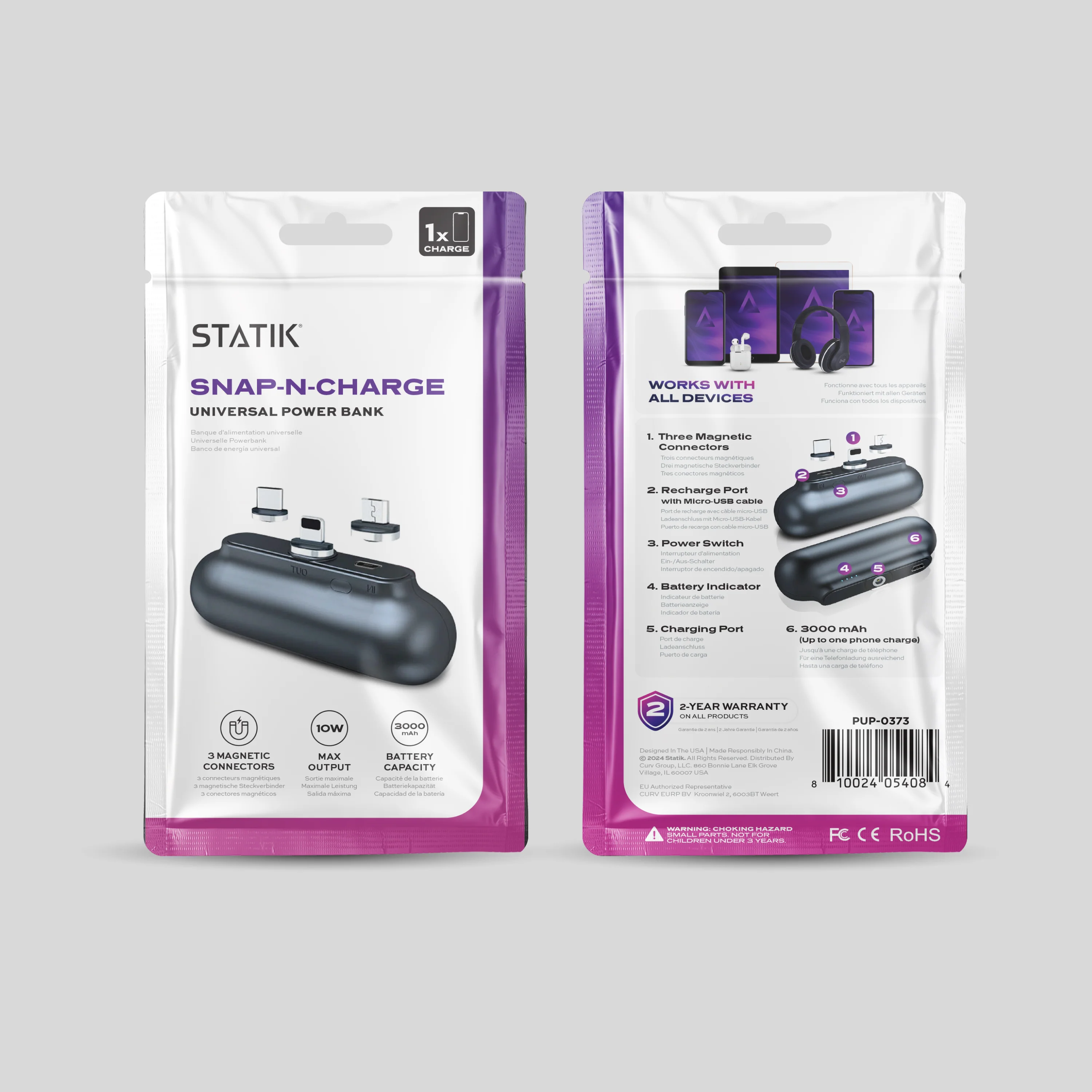 Snap-N-Charge | Ultra Tiny Power Bank | 70% Off LP4B - Image 11