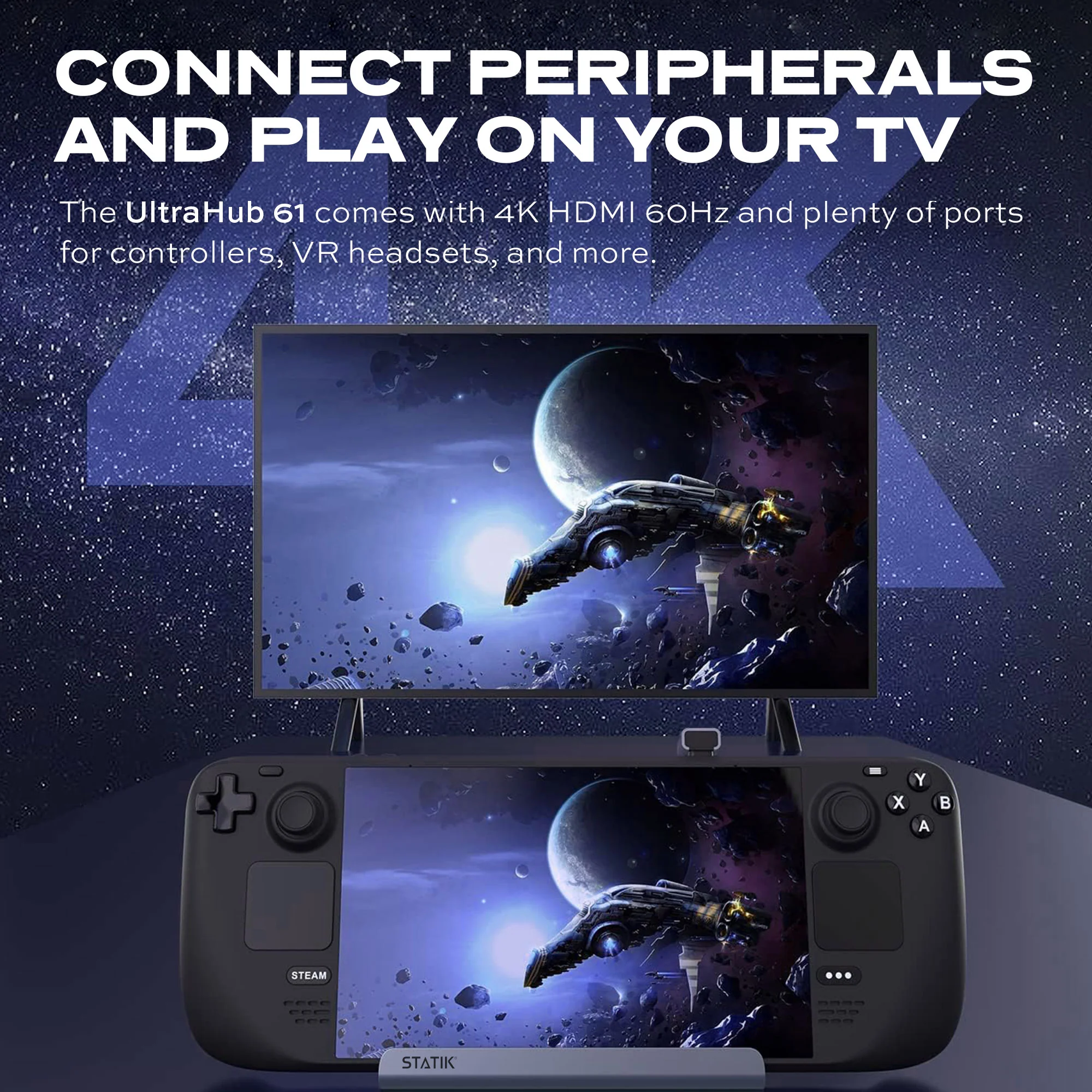 UltraHub™ 61 | Docking Station | 6 Ports | 1GBPS, 4KHDMI, USB-C - Image 4